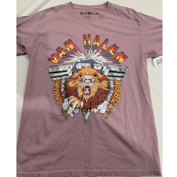 Forever 21 Other - Van Halen Live 1982 Pink Graphic Tee T-shirt Size S/M